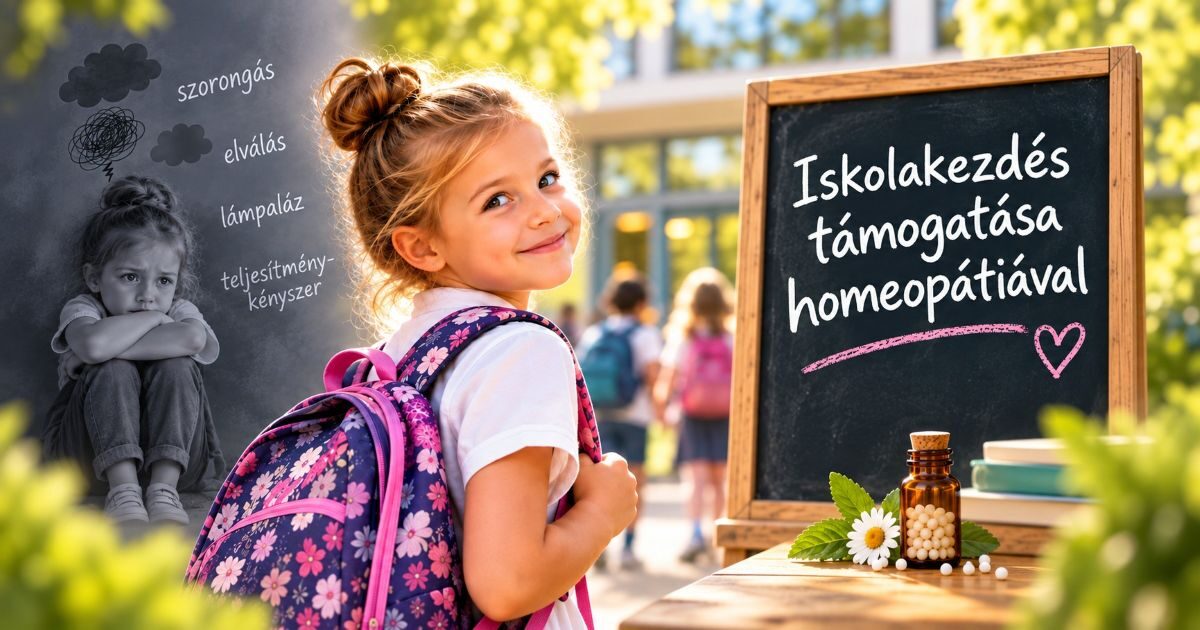 Iskolakezdés másképpen Homeopátiás támogatás